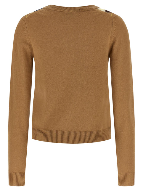Ganni Beige Wool Cardigan