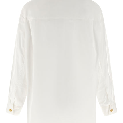 Khaite White Cotton Blouse