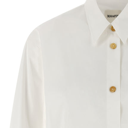 Khaite White Cotton Blouse
