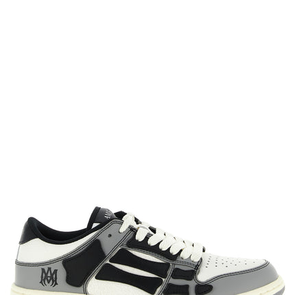Amiri Gray Cowhide Low Top Sneakers