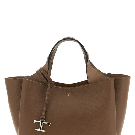 Tod's Brown Calfskin Handbag