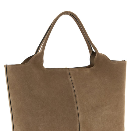 Tod's Beige Calfskin Tote Bag