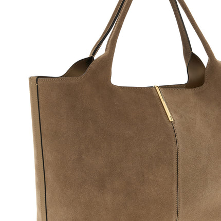 Tod's Beige Calfskin Tote Bag