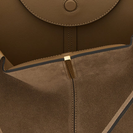 Tod's Beige Calfskin Tote Bag
