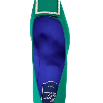 Roger Vivier Bicolor Viscose Mid Heel Pumps