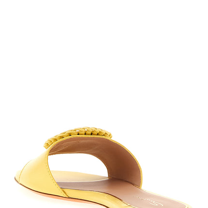 Santoni Bicolor Lamb Leather Slides