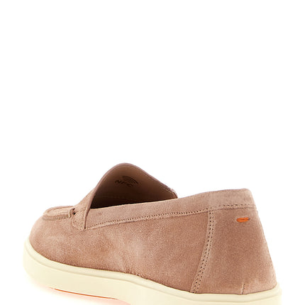 Santoni Multicolor Calfskin Slip-On Loafers