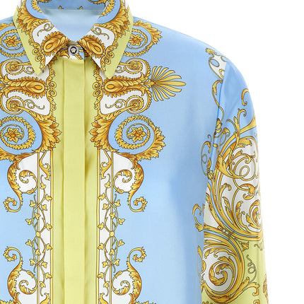 Versace Multicolor Silk Blouse