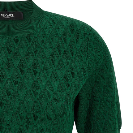 Versace Bicolor Viscose T-Shirt