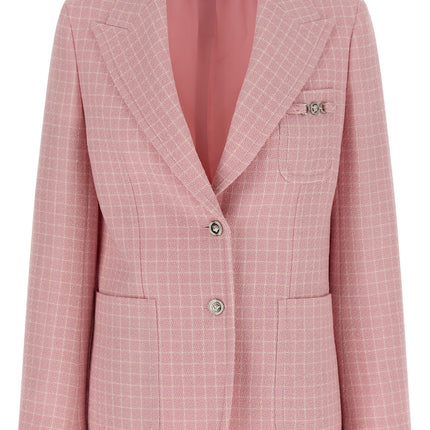 Versace Multicolor Virgin Wool Blazer
