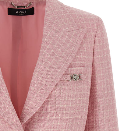 Versace Multicolor Virgin Wool Blazer