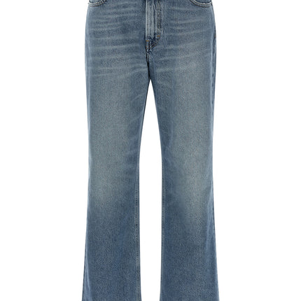 Haikure Blue Cotton Straight-Leg Jeans