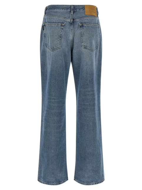 Haikure Blue Cotton Straight-Leg Jeans