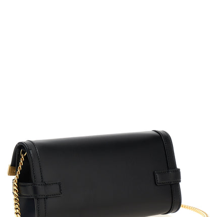Balmain Black Calfskin Clutch Bag