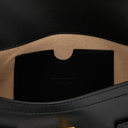 Balmain Black Calfskin Clutch Bag