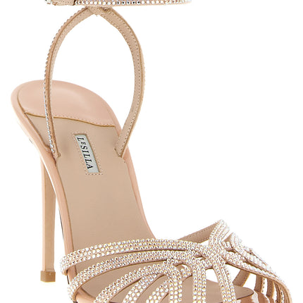 LE SILLA Multicolor Goatskin Stiletto Heel Sandals
