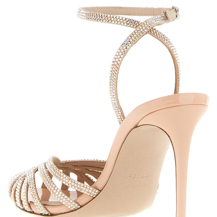 LE SILLA Multicolor Goatskin Stiletto Heel Sandals