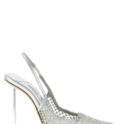LE SILLA Silver Polyester High Heel Pumps