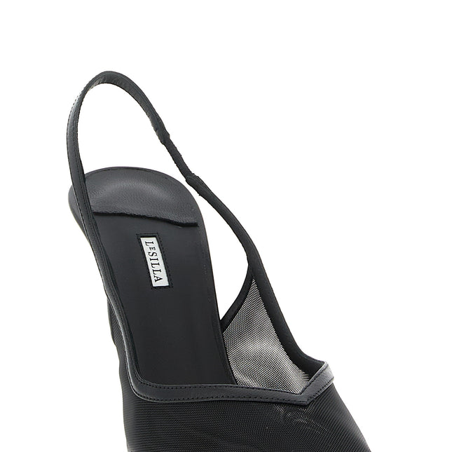 LE SILLA Black Polyamide High Heel Pumps