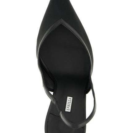 LE SILLA Black Polyamide High Heel Pumps