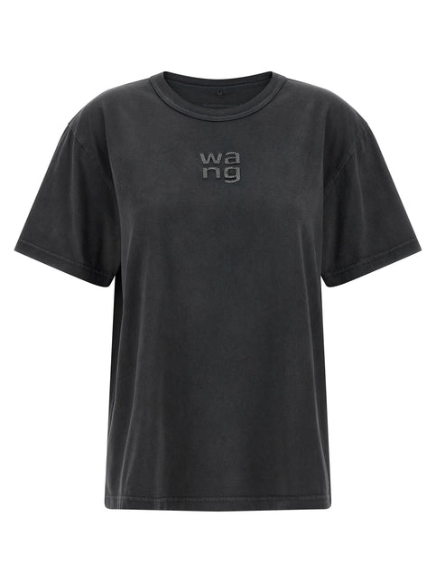 T BY ALEXANDER WANG Black Cotton T-Shirt