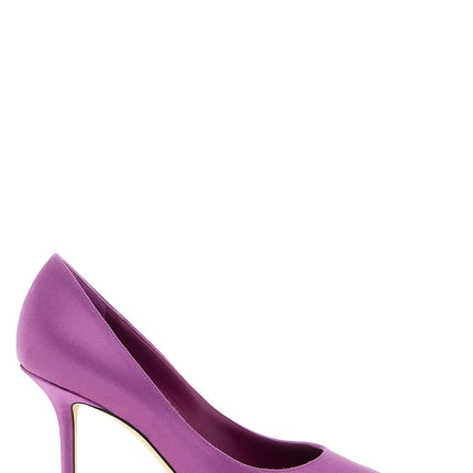 Jimmy Choo Purple Tencel High Heel Pumps