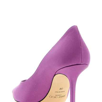 Jimmy Choo Purple Tencel High Heel Pumps