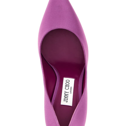 Jimmy Choo Purple Tencel High Heel Pumps