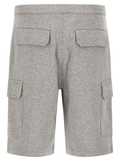 Brunello Cucinelli Gray Cotton Bermuda Shorts Brunello Cucinelli