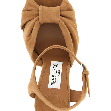 Jimmy Choo Brown Leather Stiletto Heel Sandals