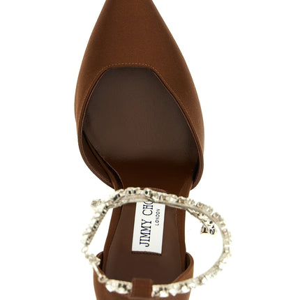 Jimmy Choo Brown Tencel High Heel Pumps