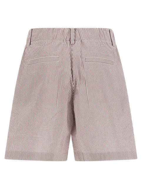 Brunello Cucinelli Multicolor Cotton Bermuda Shorts