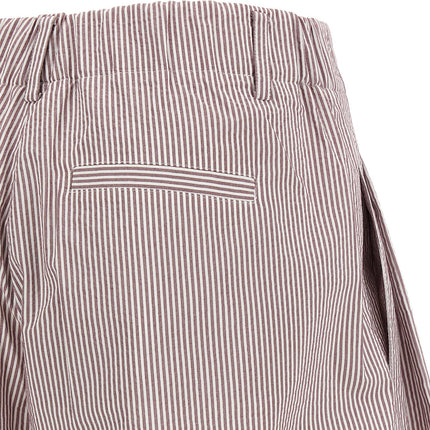 Brunello Cucinelli Multicolor Cotton Bermuda Shorts