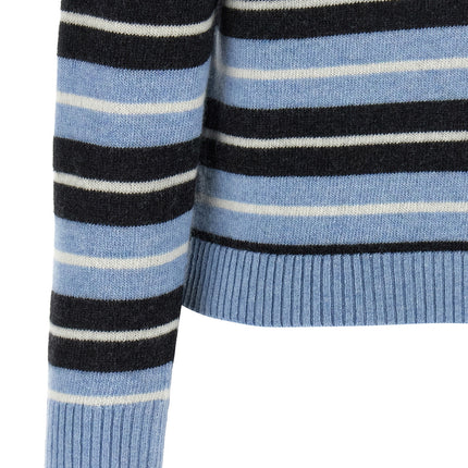 Ganni Blue Wool Cardigan