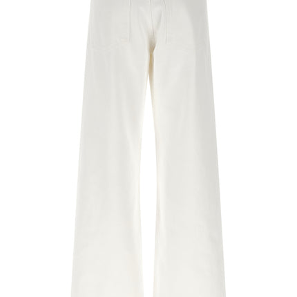 Agolde White Cotton Jeans Denim
