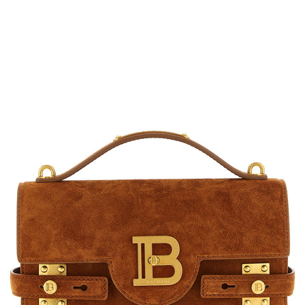 Balmain Brown Calfskin Handbag