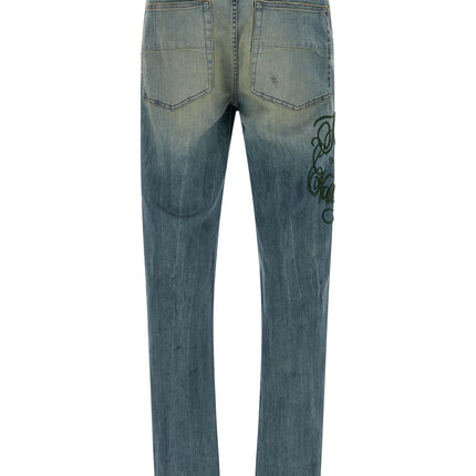 Amiri Blue Cotton Relaxed Fit Jeans