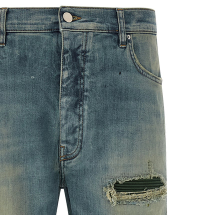 Amiri Blue Cotton Relaxed Fit Jeans