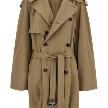 Balenciaga Beige Cotton Coat