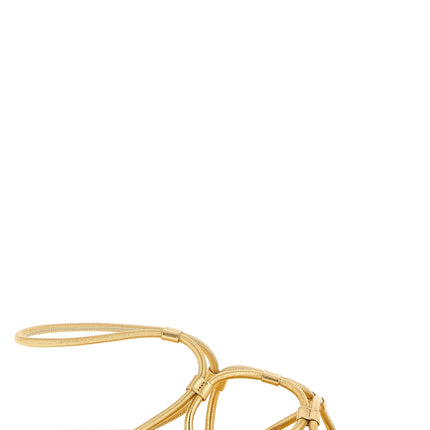Gianvito Rossi Gold Lamb Leather Flat Sandals