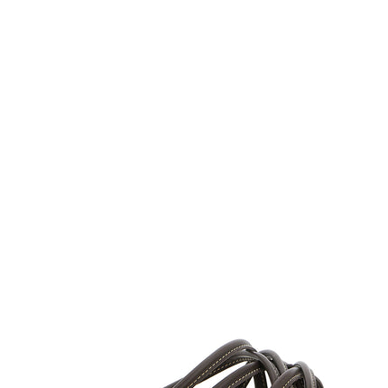 Brunello Cucinelli Brown Lamb Leather Slides