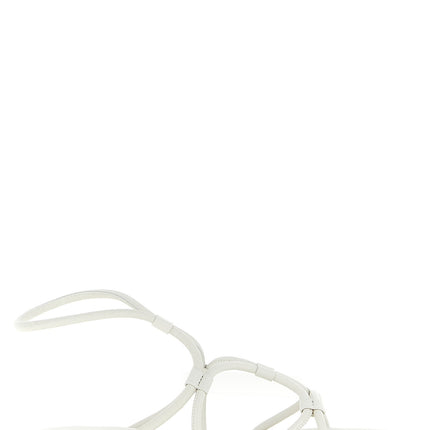 Gianvito Rossi White Lamb Leather Flat Sandals