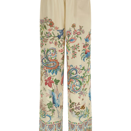 Etro Beige Polyester Casual Pants
