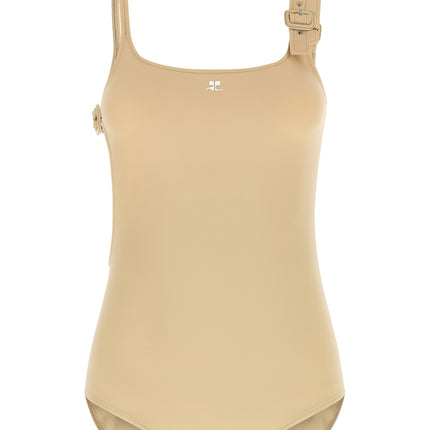 Courrèges Beige Polyamide Bodysuit