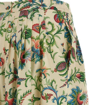 Etro Multicolor Cotton Mini Skirt