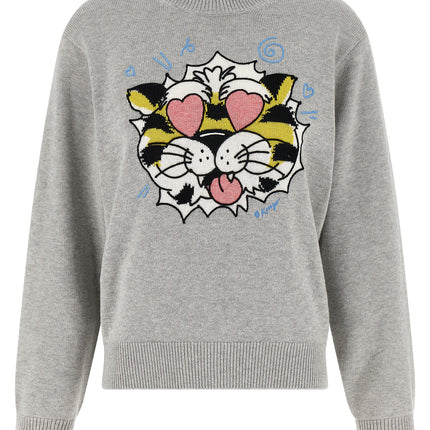 Kenzo Gray Wool Cardigan