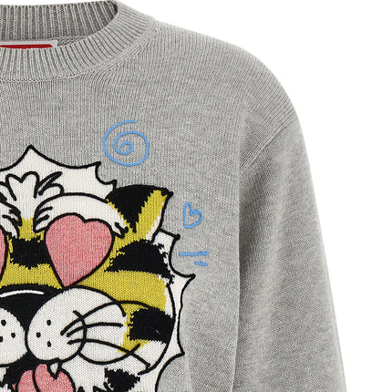 Kenzo Gray Wool Cardigan