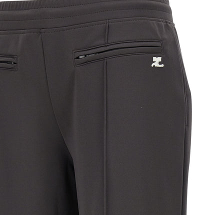 Courrèges Gray Polyester Joggers (Workout Pants)