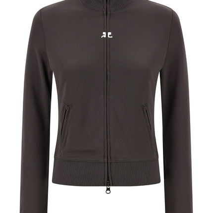 Courrèges Gray Polyester Sweatshirt