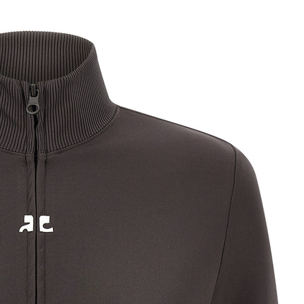 Courrèges Gray Polyester Sweatshirt